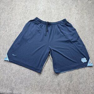 North Carolina Tar Heels Nike Shorts Men XL Blue Gray Team Issue 9"